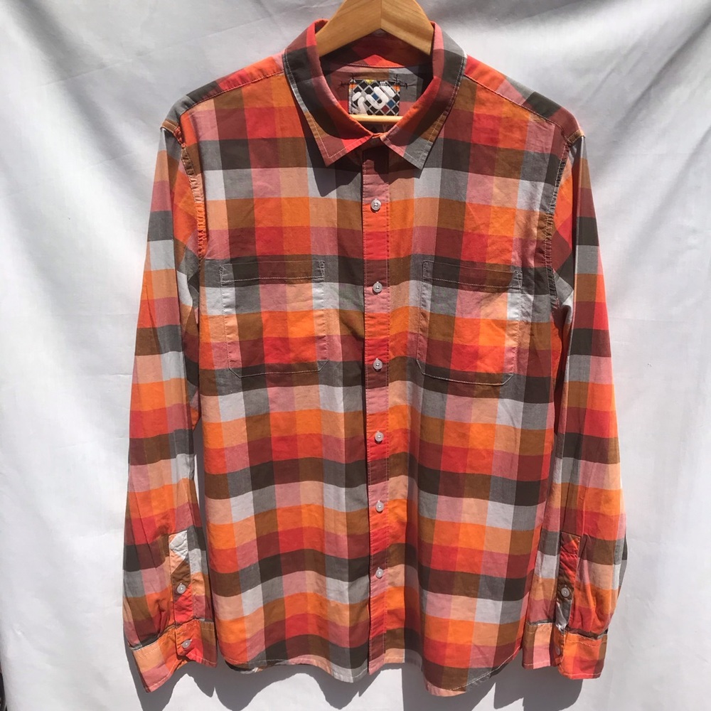 Vurt Button Up Checkered Long Sleeve Shirt XL